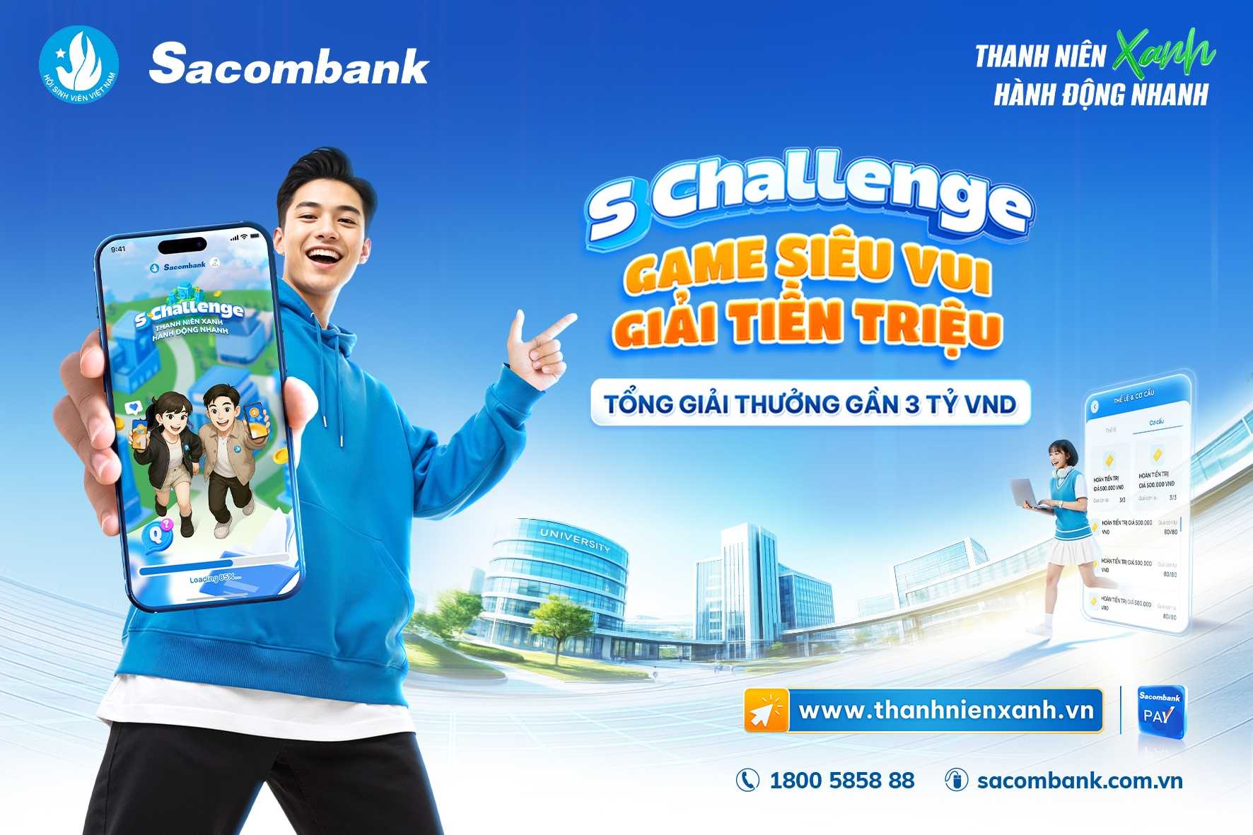 Học tài chính, săn quà khủng cùng “S Challenge” của Sacombank
